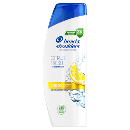 Head & Shoulders Citrus Fresh korpásodás elleni sampon zsíros hajra 500ml napi használatra