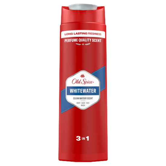 Old Spice Whitewater Férfi Sampon és Tusfürdő, Hosszan Tartó Frissesség, 400 ml