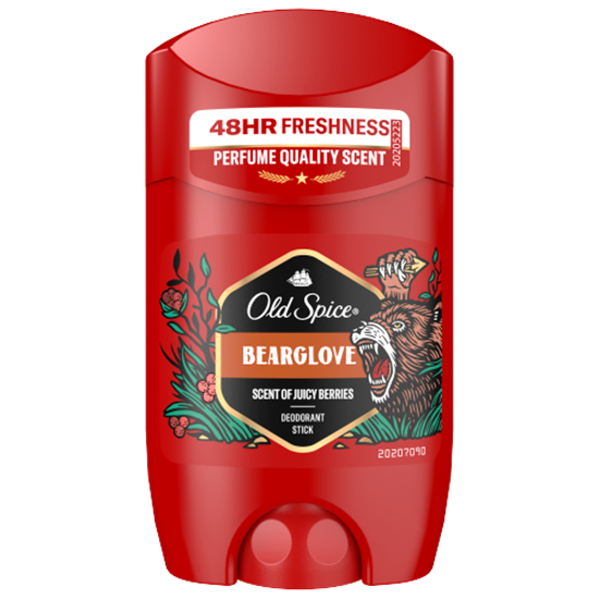 Old Spice Bearglove Stift Dezodor Férfiaknak, Alumíniummentes, 48 Órás Frissesség,  50 ml