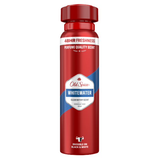 Old Spice Whitewater  Deo Spray Férfiaknak, Akár 48 Órás Frissesség, Alumíniummentes, 150 ml