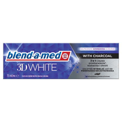 Blend-a-med 3D White Charcoal Fogkrém 75 ml