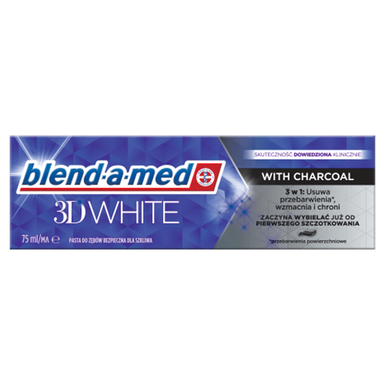 Blend-a-med 3D White Charcoal Fogkrém 75 ml