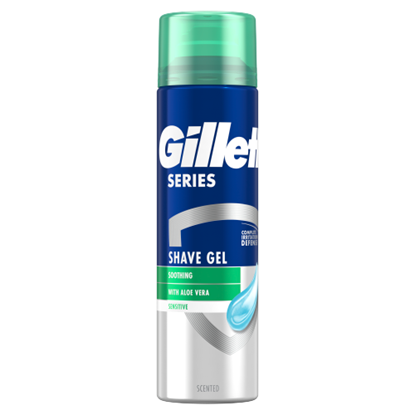 Gillette Series Nyugtató Hatású Borotvazselé Aloe Verával, 200ml